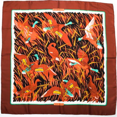 エルメス　HERMES　カレ　COLS.VERTS　鴨 エルメスHERMESカレCOLS.VERTS鴨