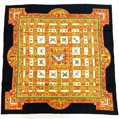 エルメス HERMES スカーフ カレ90 シルク joyaux de lete 夏の宝石 蝶 