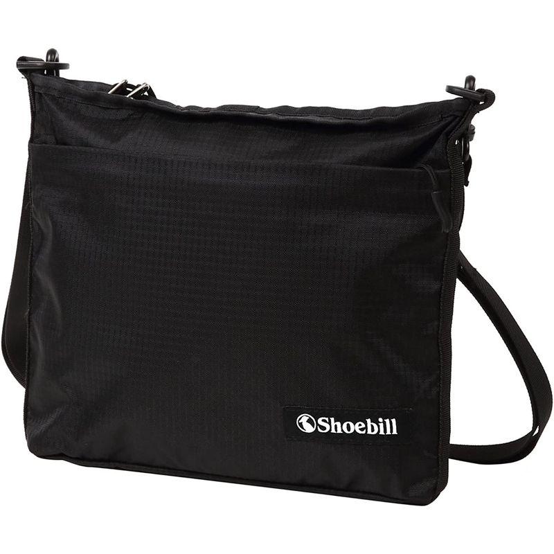 人気上昇中 Shoebill サコッシュ バッグ ショルダーバッグ (ブラック) 登山 ナイロン 防水 アウトドア エナメルバッグ 