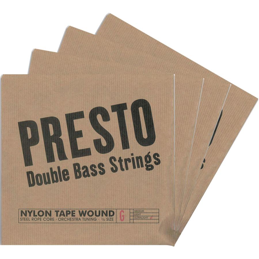 【新品・未使用】コントラバス弦「PRESTO(プレスト)」ナイロン弦 Presto】プレスト コントラバス弦 SET【Light】 - メルカリ