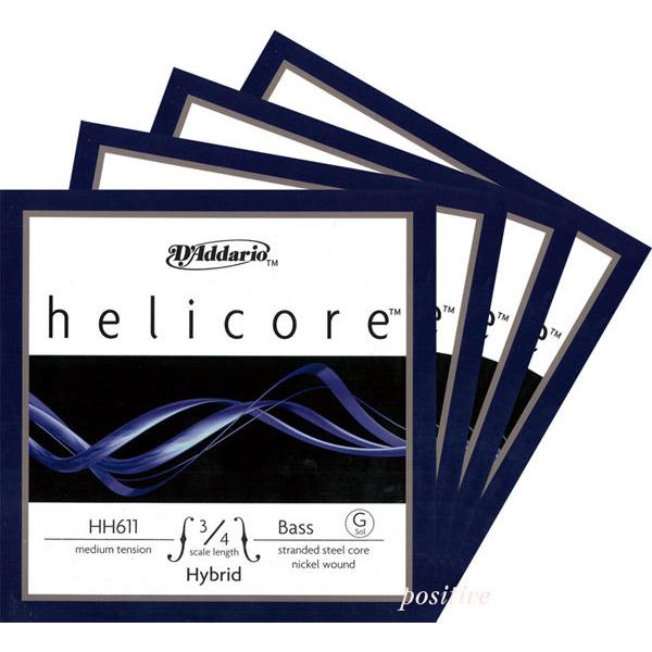 HelicoreHybrid　ヘリコアハイブリッド　バス弦　SET
