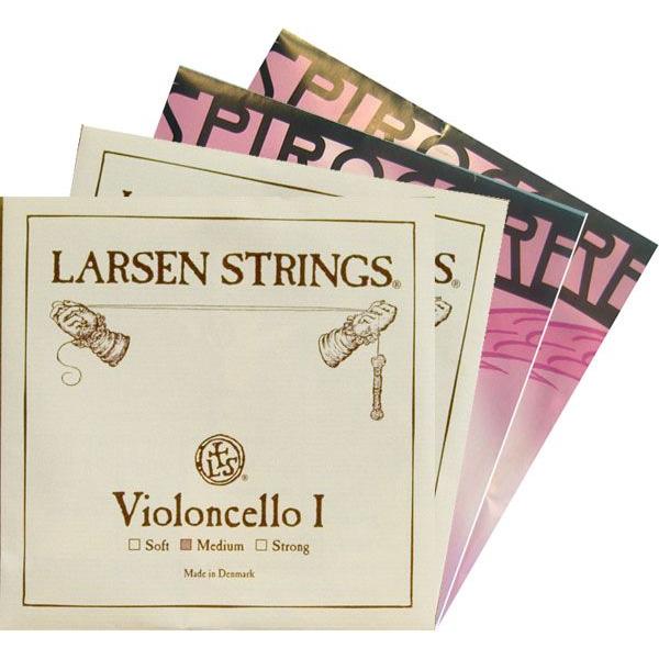 チェロ弦 A.Dラーセン G.Cスピロコアタングステン 6ヶ月使用 チェロ弦]Larsen(ラーセン)A,D線/SPIROCORE(スピロコア)G,C線セット