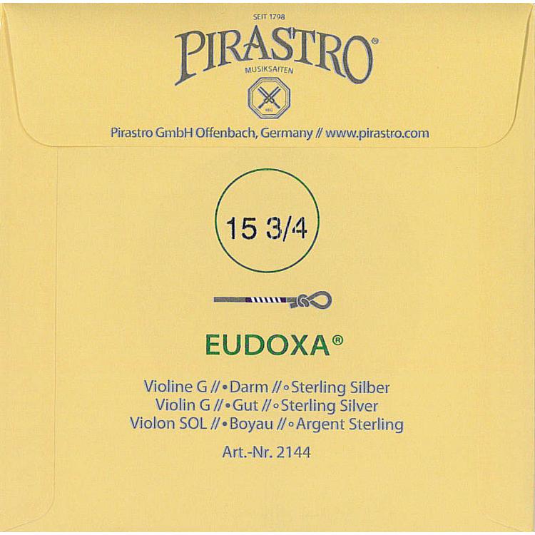 PIRASTRO Eudoxa オイドクサバイオリン弦 4G(2144) : ポジティブ Yahoo
