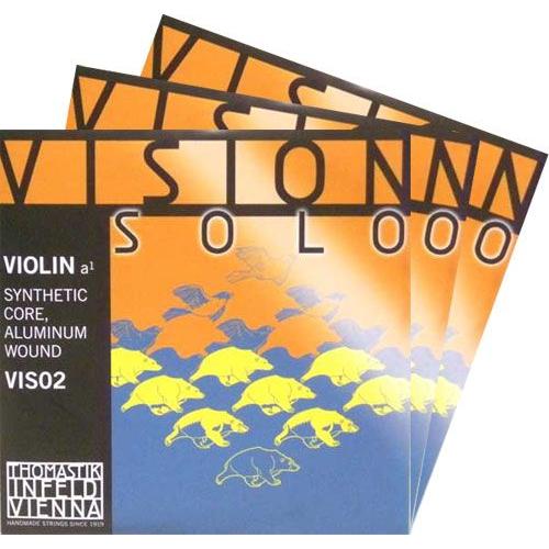 【Vision Solo】ヴィジョンソロ　バイオリン弦　2A・3D(アルミ巻)・4GSET