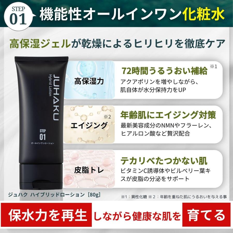 ジュハク juhaku ハイブリッドローション/ヘパリプレミアムクリーム