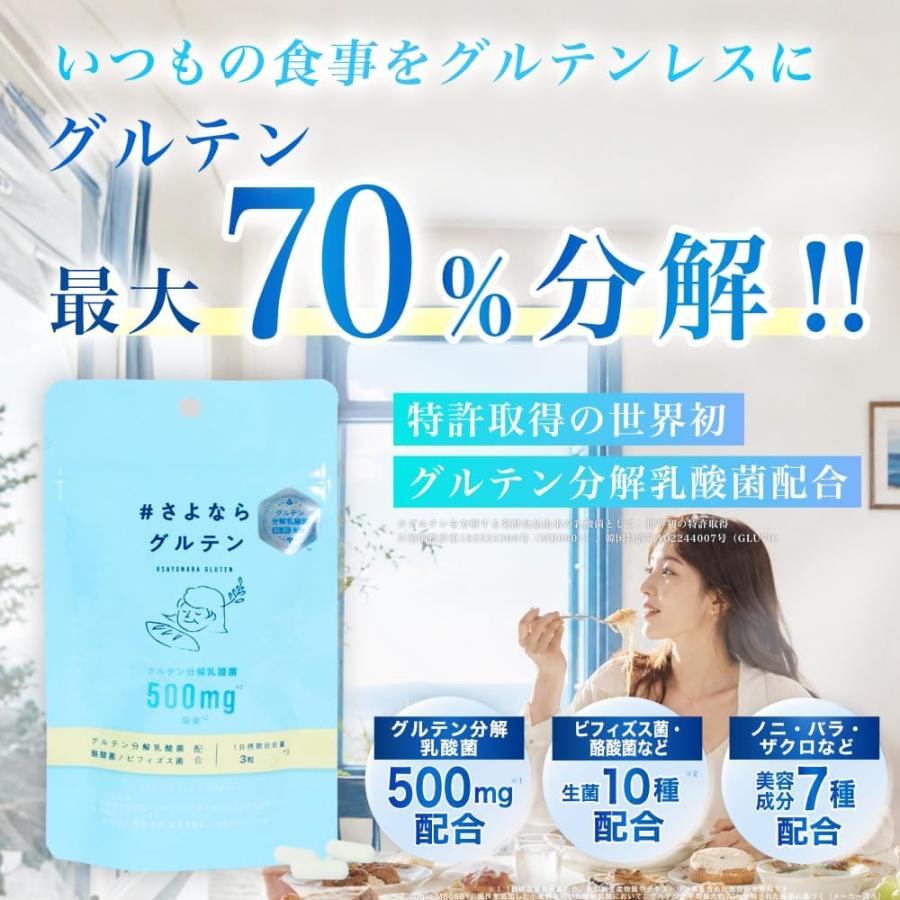 さよならグルテン サプリメント 45粒入 : PositivoRegalo - 通販
