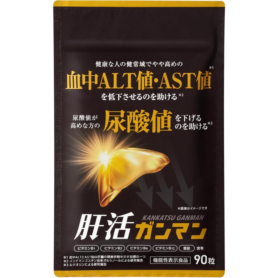 肝活ガンマン　4袋 肝活ガンマン 肝臓 尿酸値 サプリ 90粒 新古品 : PositivoRegalo
