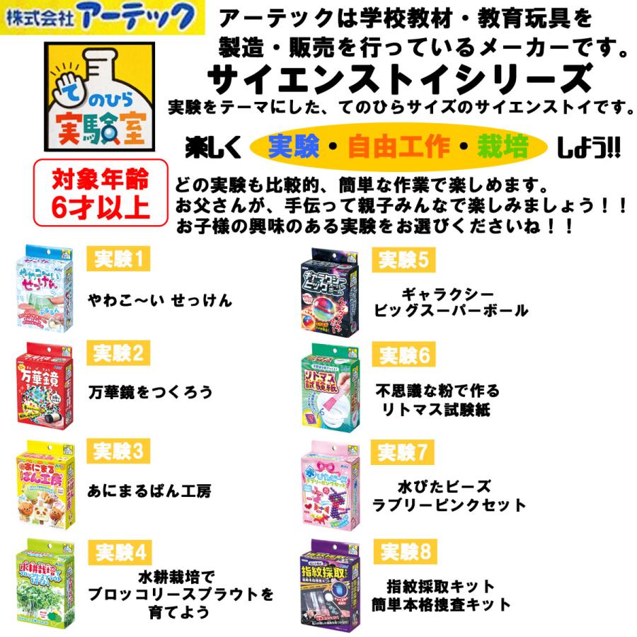 アーテック 【 選べる 実験キット 3個】てのひら実験室 サイエンストイ