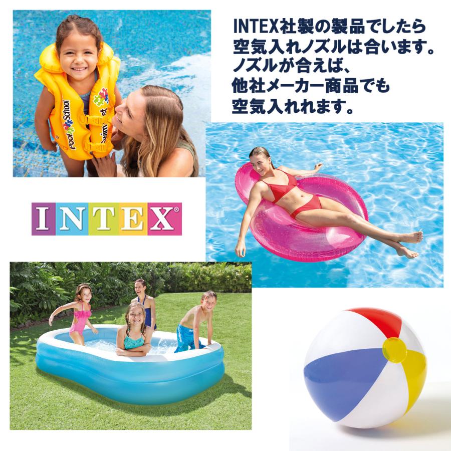 INTEX 空気入れ 「 ダブルクイック ハンドポンプ (倍速)」 空気ポンプ