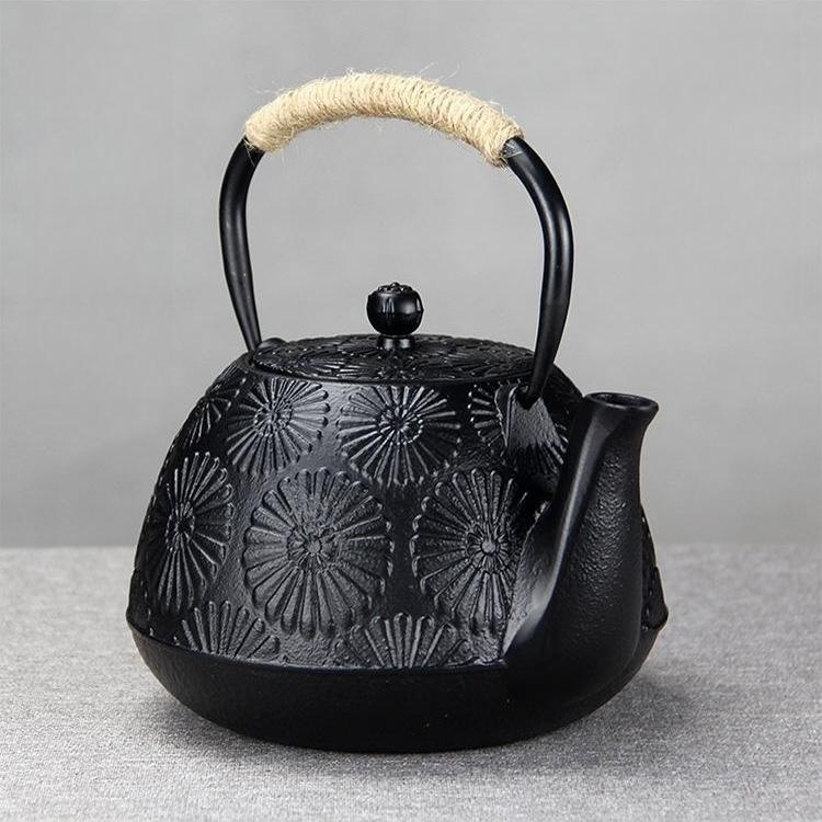 鉄瓶 鉄びん 鋳鉄 急須 古風鉄瓶 鉄分補給 提梁壺 茶壺 水壷 煮茶壷