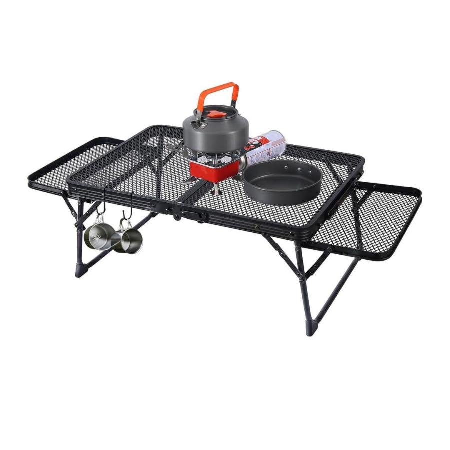 アウトドア テーブル コンパクト メッシュ サイドテーブル キャンプ