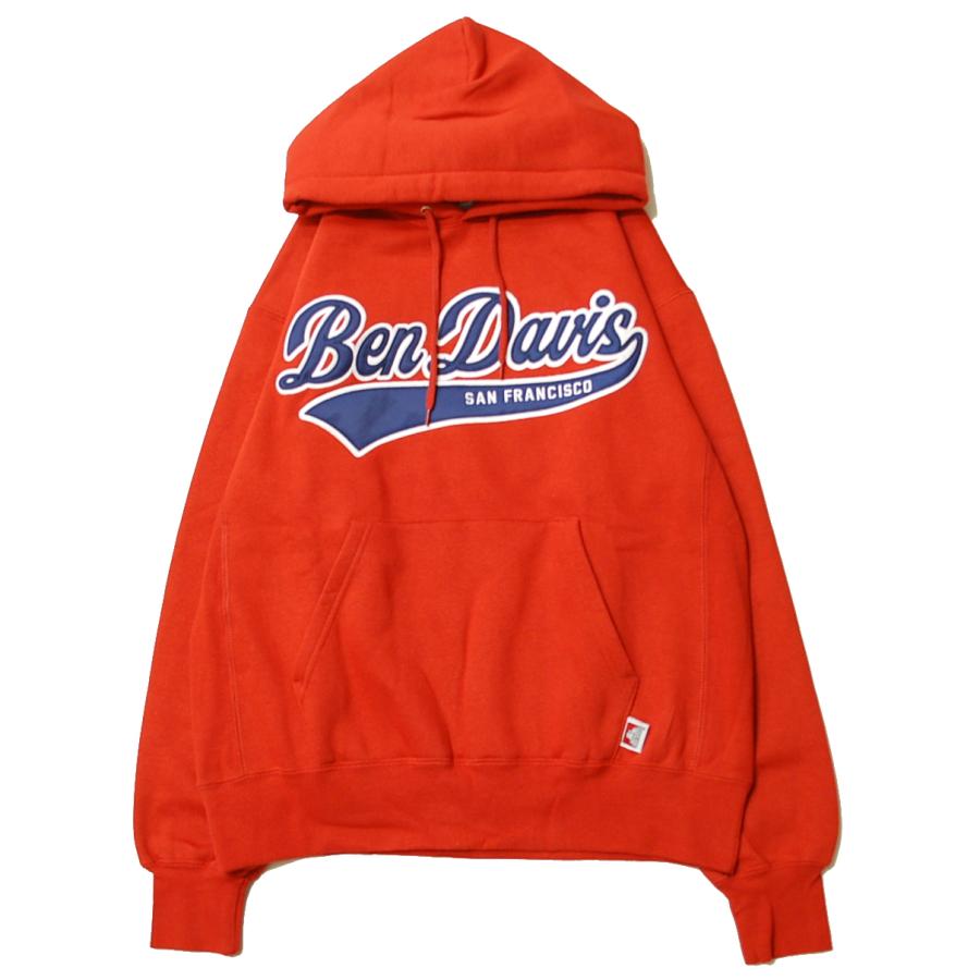 【SALE/セール】ベン デイビス BEN DAVIS STADIUM HOODIE RED / レッド スウェット フード パーカー