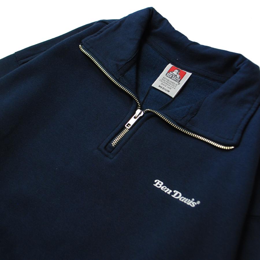 Ben Davis ハーフジップスウェット 青 楽天市場】ベン デイビス BEN DAVIS HEAVY HALF ZIP SWEAT BLUE