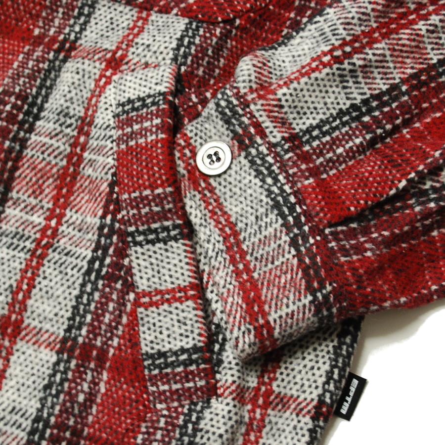 ジャケット・アウター EPTM SLIT FLANNEL SHIRT LA発☆ 最新作!! 【EPTM】 EPTM SLIT FLANNEL SHIRT (EPTM