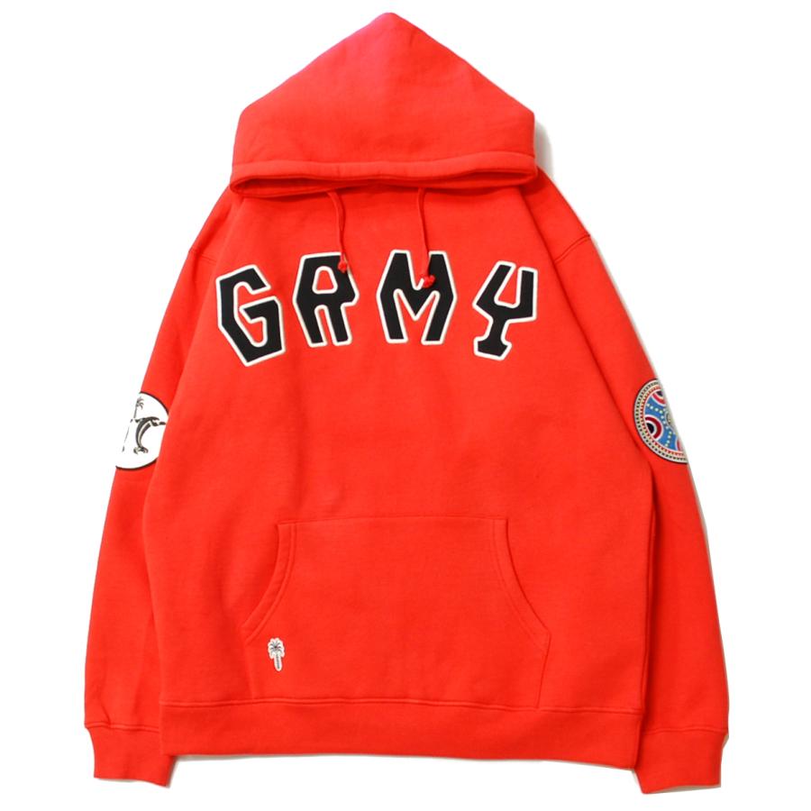 グライミー GRIMEY THE CLOUT VINTAGE HOODIE RED / レッド スウェット