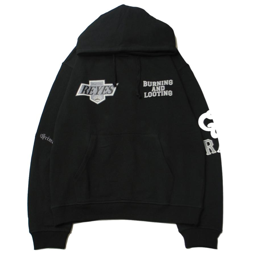 GRIMEY（グライミー） GRIMEY CAUSING PANIC VINTAGE HOODIE BLACK