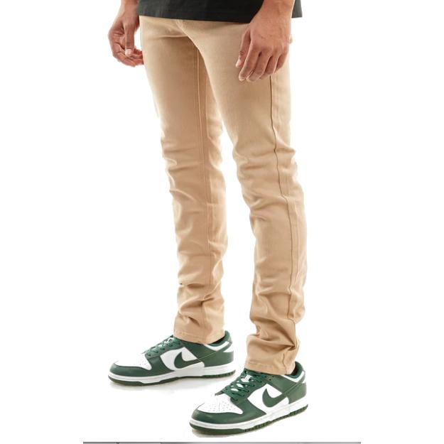 ケーディーエヌケー デニム KDNK DENIM 5-POCKET SKINNY TWILL PANTS KHAKI / カーキ スキニー ...