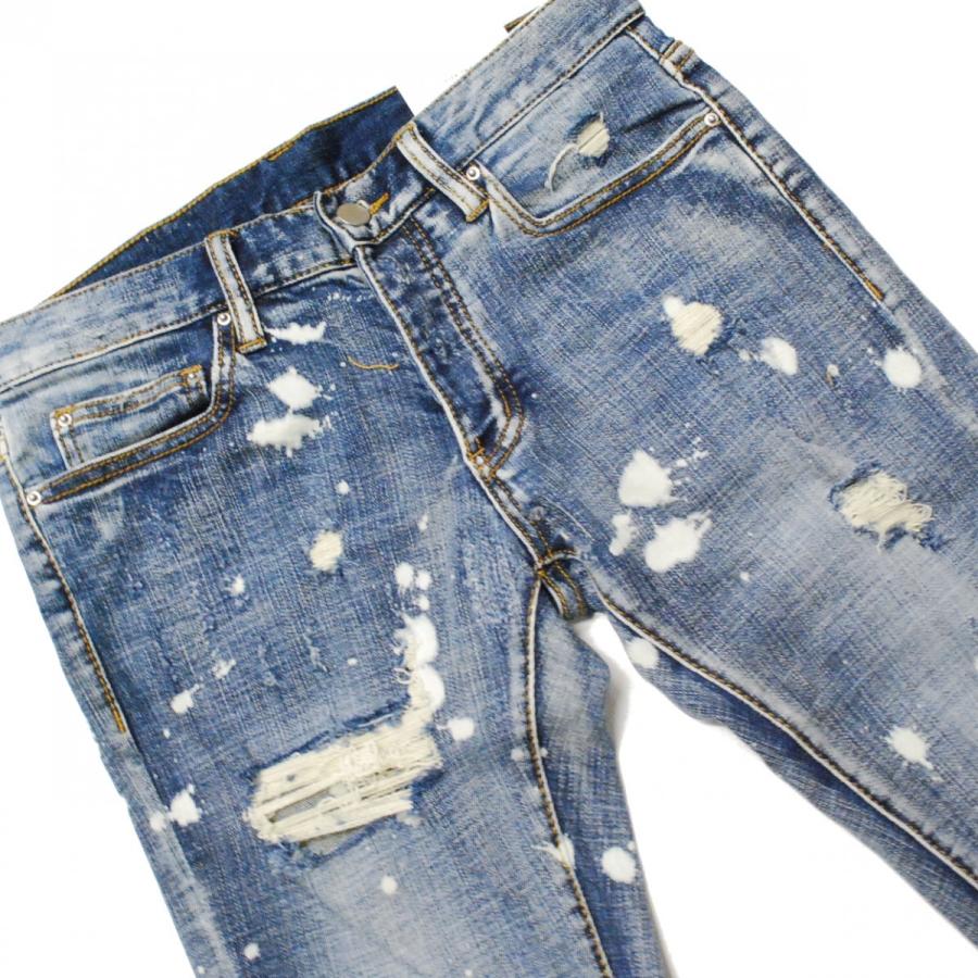 ミニマル mnml M1 DENIM STRETCH SPLASH/スプラッシュ デニム パンツ 