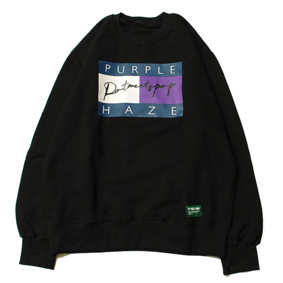 SALE/セール】ポット ミーツ ポップ POT MEETS POP PURPLE HAZE CREW 