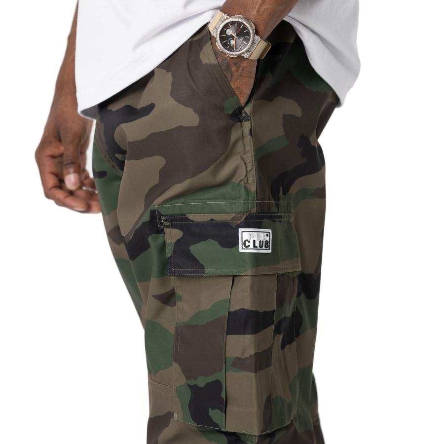 PRO CLUB プロクラブ NYLON CARGO PANTS GREEN CAMO / グリーン