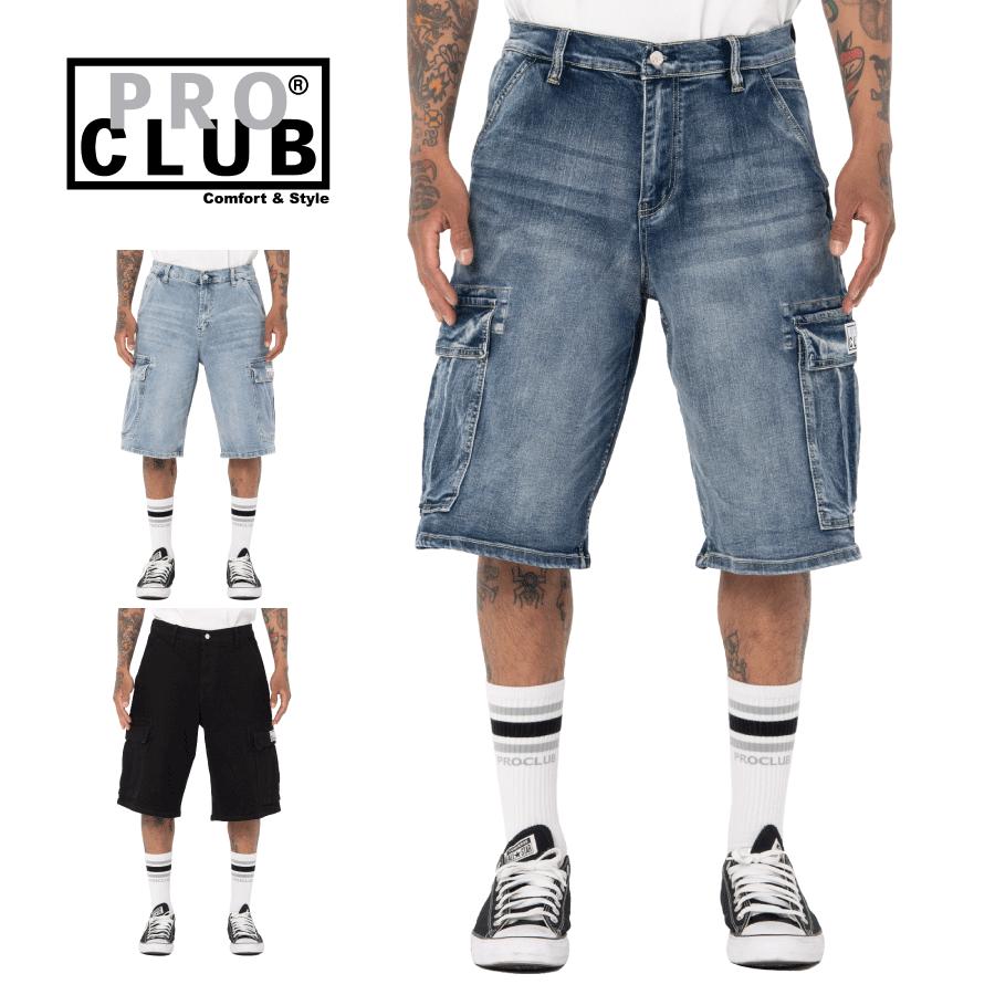PRO CLUB（プロクラブ） PRO CLUB HEAVY WEIGHT BAGGY FIT DENIM CARGO 