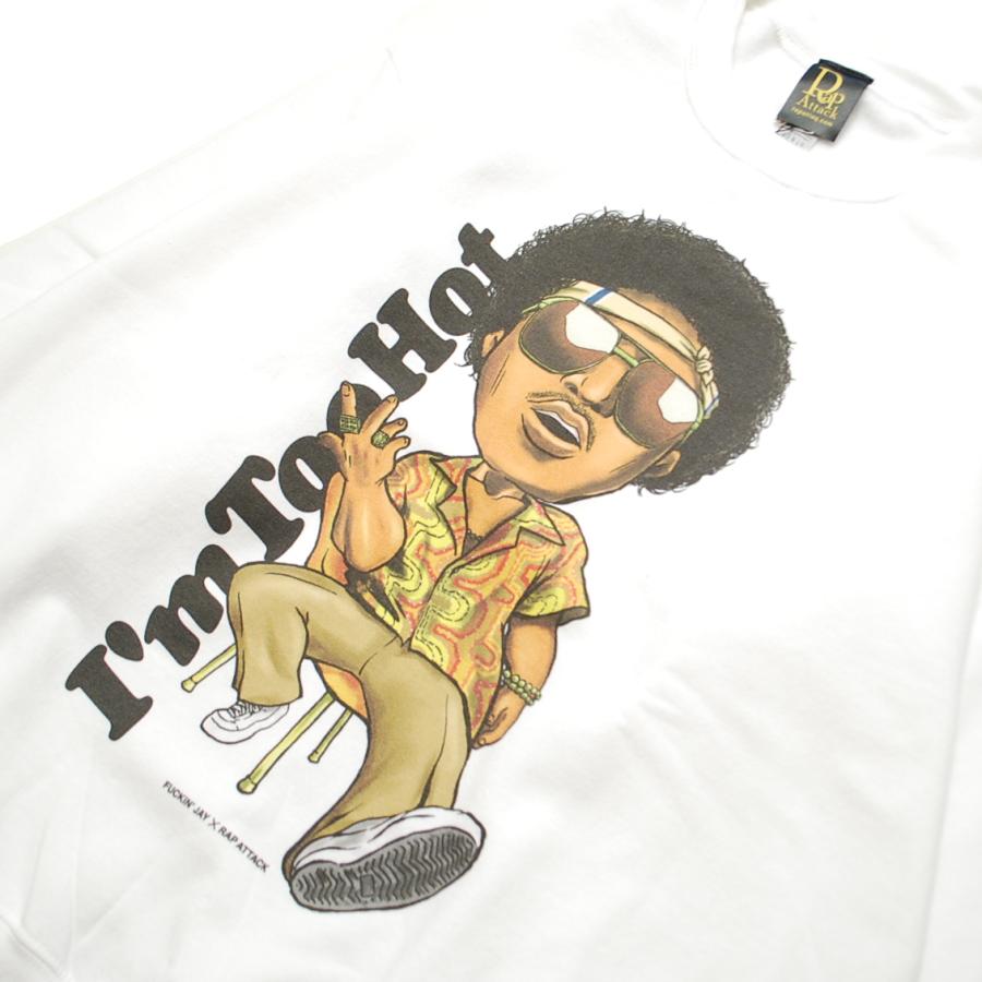【SALE/セール】ラップ アタック RAP ATTACK I'M TOO HOT SWEAT WHITE / ホワイト スウェット トレーナー |  | 01