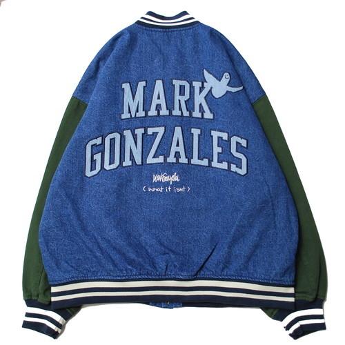 MARK GONZALES WHAT IT ISN'T JACKET スタジャン What it isNt) ART BY MARK GONZALES ジャケット HEAVY TWILL