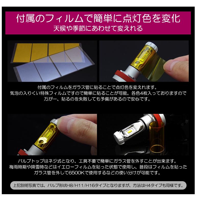 130系 前期/中期/後期 ヴィッツ LED ヘッドライト H4 Hi/Lo切替 50W