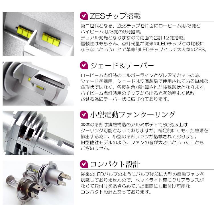 200系 1型/2型/3型/4型/5型/6型 ハイエース LED ヘッドライト H4 Hi/Lo