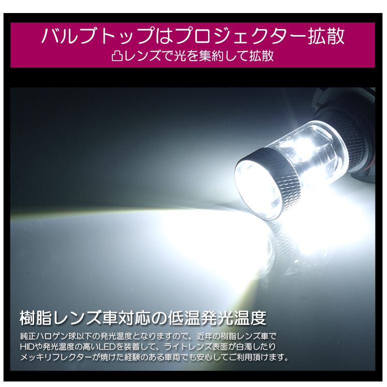 170系 前期 シエンタ ハイブリッド含む LED フォグランプ H16 30W CREE XB-D プロジェクター拡散 6000K/ホワイト 2個/1セット｜possible｜03