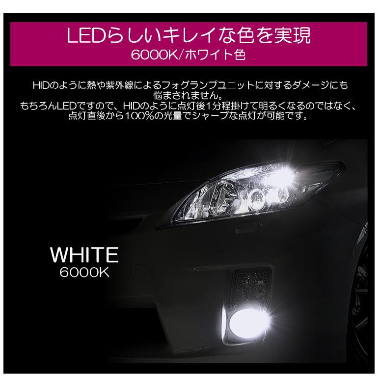 GE系/GE6/GE7/GE8/GE9 前期/中期/後期 フィット LED フォグランプ H11 30W CREE XB-D プロジェクター拡散 6000K/ホワイト 2個/1セット｜possible｜04