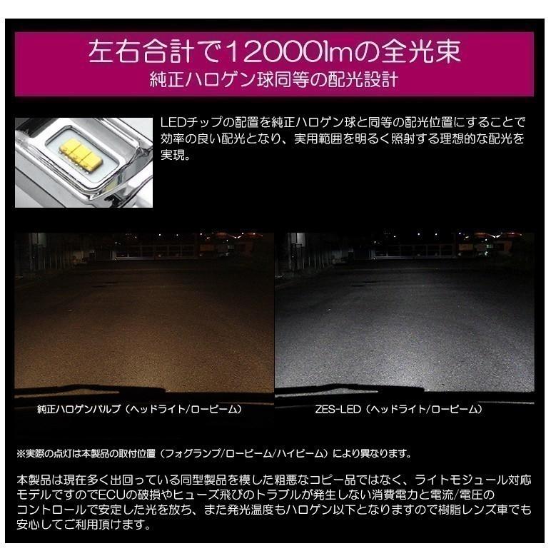 140系 スペイド LED フォグランプ H16 50W 12000ルーメン ZESデュアル発光 リフレクター拡散 ファンレス 3色切替 3000K/6500K/8000K 車検対応｜possible｜03