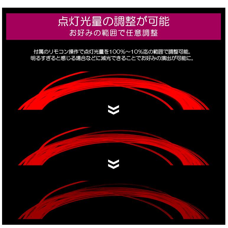 RZ34系 フェアレディZ LED アンビエントライト 間接照明 ライン発光 発光源6個 アクリルファイバー8m リモコン操作 8色切替｜possible｜06