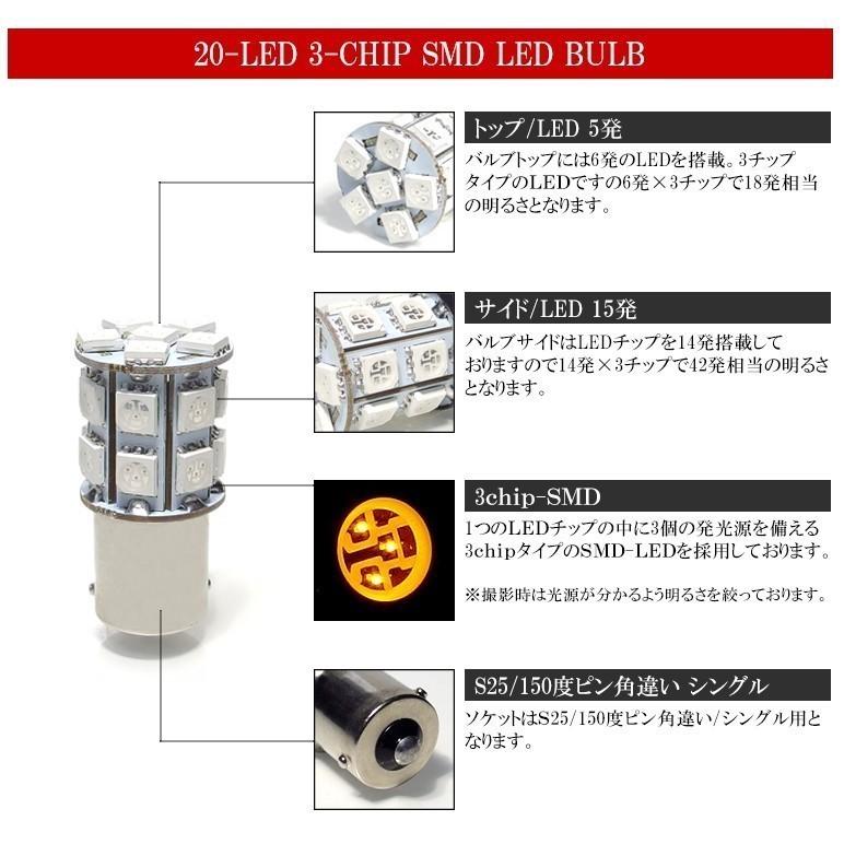 Rb1 Rb2 前期 後期 オデッセイ Led フロントウインカー S25 150度ピン角違い対応 3チップ 11連 Smd アンバー オレンジ S25 6u Rb1 Possible 通販 Yahoo ショッピング