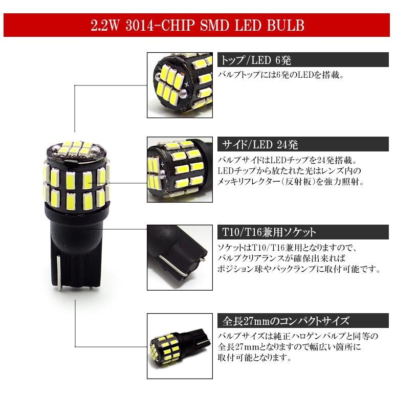 90％OFF】 4個セット 爆光LEDライト ポジション バックランプT16 T10 超高輝度