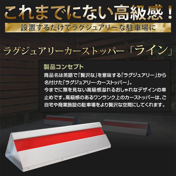カーストッパー 車止め おしゃれ ブロック 反射板付き 幅600mm 1本 シングルライン Csp Lxycarstp A A A 01 ポスト 表札 電話機のleon 通販 Yahoo ショッピング