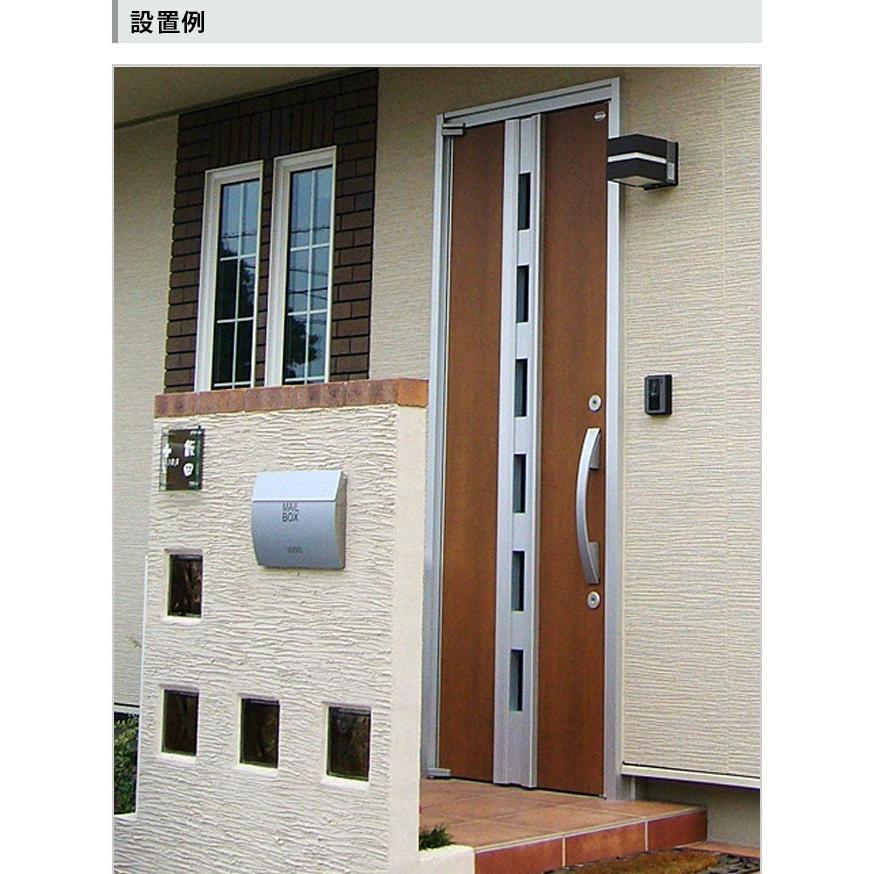 3年保証 ポスト おしゃれ 壁掛け 埋め込み 郵便受け 鍵付き A4 門柱 木目 ブラック ホワイト MB0310 MAILBOX表記なし LEONの画像