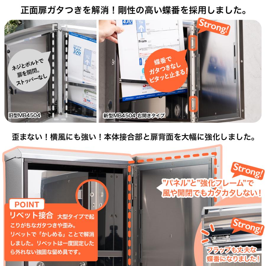 3年保証 郵便ポスト 人気ポストがリニューアル！ 壁掛け 大型 大容量