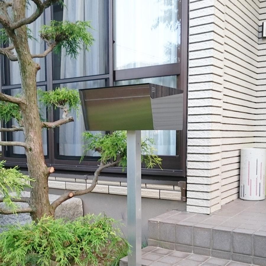 3年保証 ポスト ポール取り付け 郵便ポスト おしゃれ 大型 防水 玄関