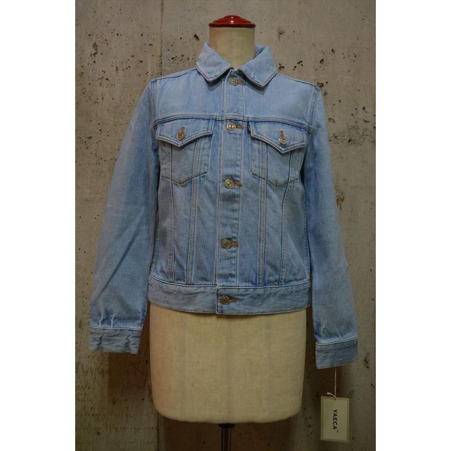 ブラウン×ピンク ヤエカ YAECA デニム ジャケット ブルゾン ライト