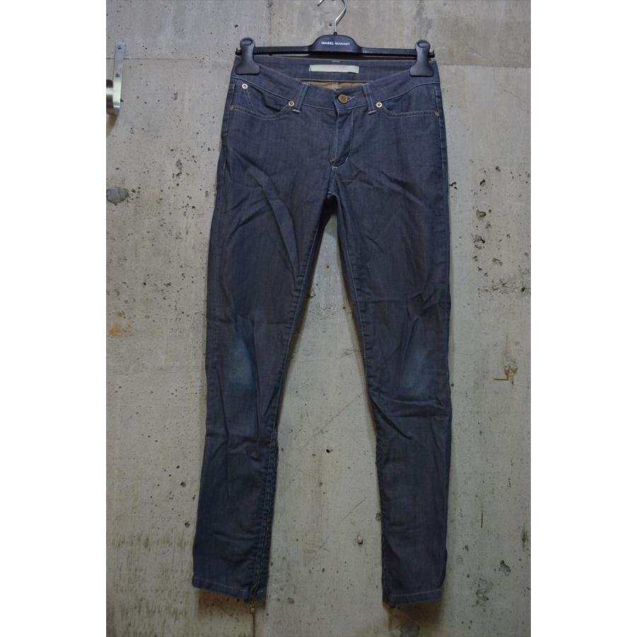 スーパーファイン SUPERFINE 裾ジップ スキニー デニム パンツ 26 
