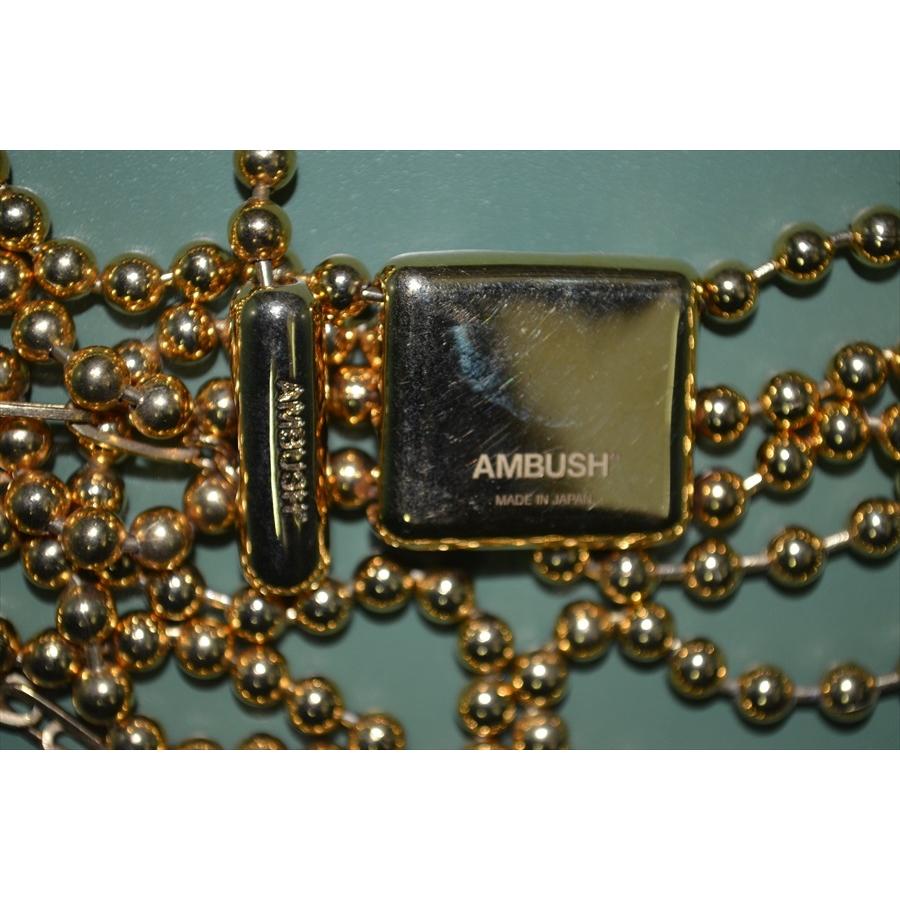 AMBUSH（アンブッシュ） 三連 ボールチェーン ネックレス チョーカー