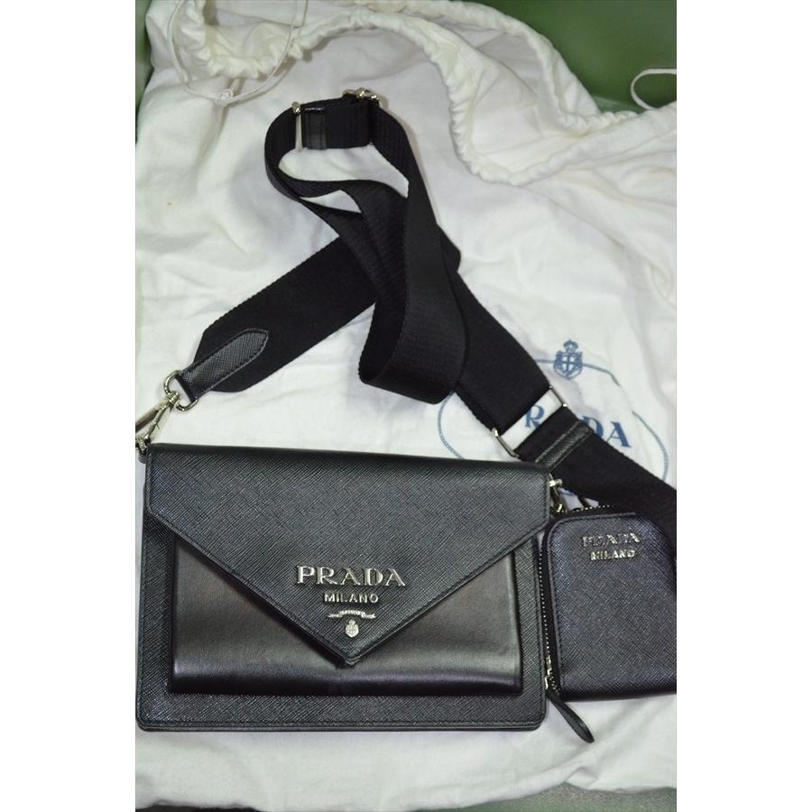 PRADA（プラダ） サフィアーノ ミニエンベロープ ショルダー バッグ 鞄 