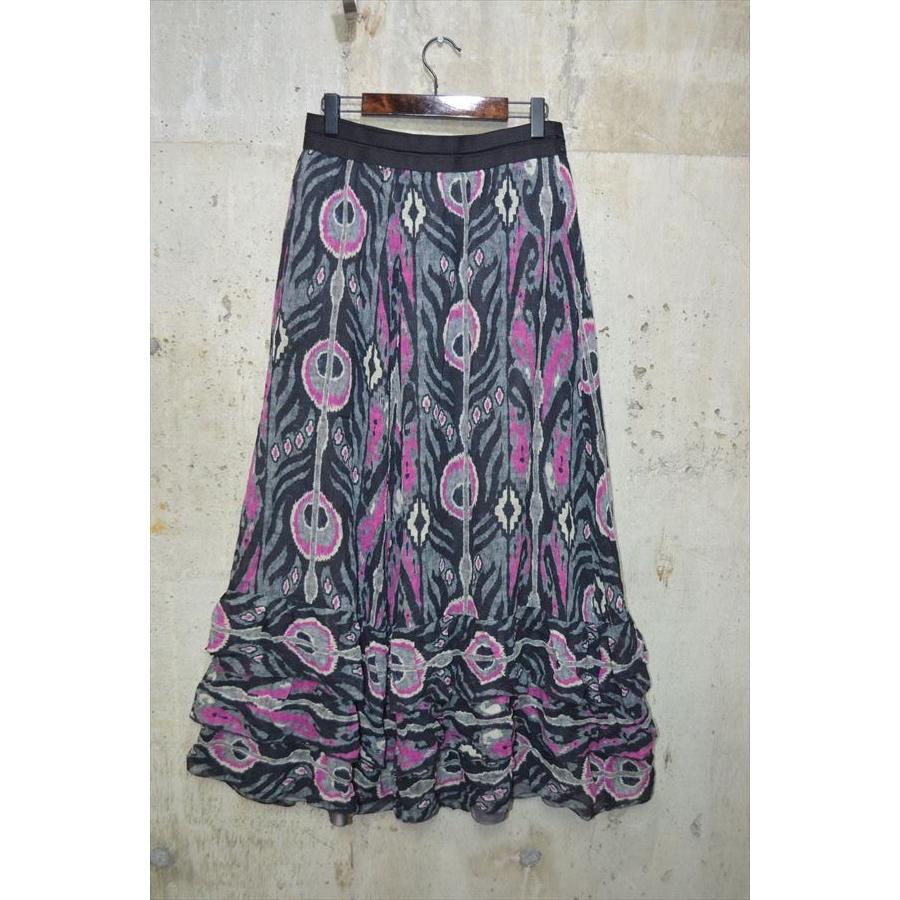 ヴィヴィアンタム VIVIENNE TAM 柄 ロング スカート 0 D2013 : d2013  