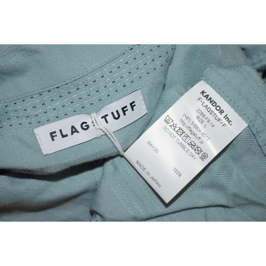 F-LAGSTUF-F フラグスタフ FLAGSTUFF ジップアップ 半袖シャツ L 22SS 