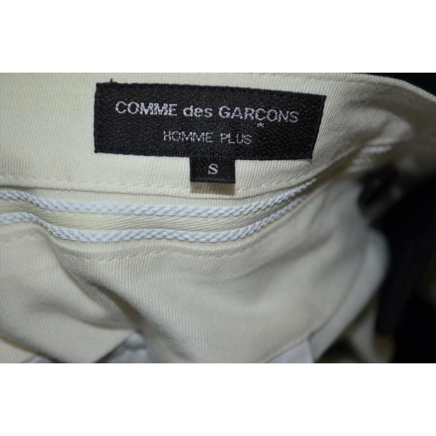 【美品】コムデギャルソン オムプリュス ホワイト 綿パン 男性Ｓで女性Lサイズ ホワイト 新品 コムデギャルソンオムプリュス ポインテッドスニーカー