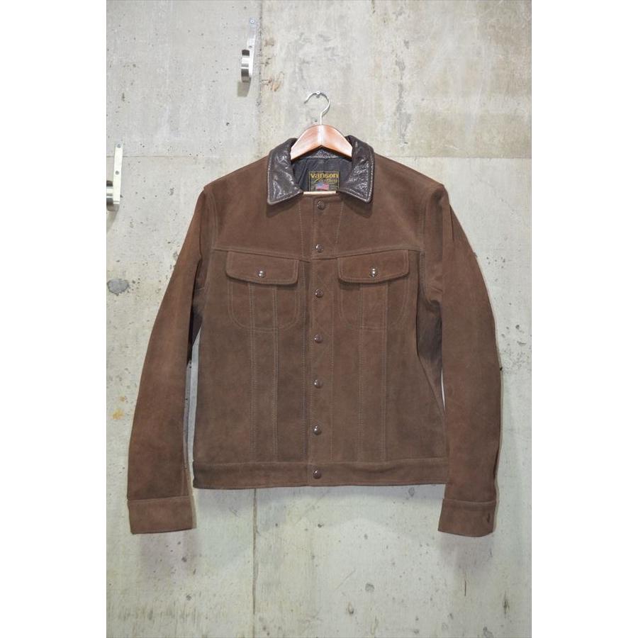 バンソン Vanson Leather DJCB スウェード レザー ジャケット 38 101J 