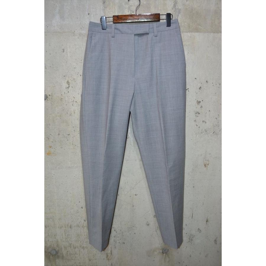 H BEAUTY&YOUTH ウール ストライプ ワイド スラックス パンツ H