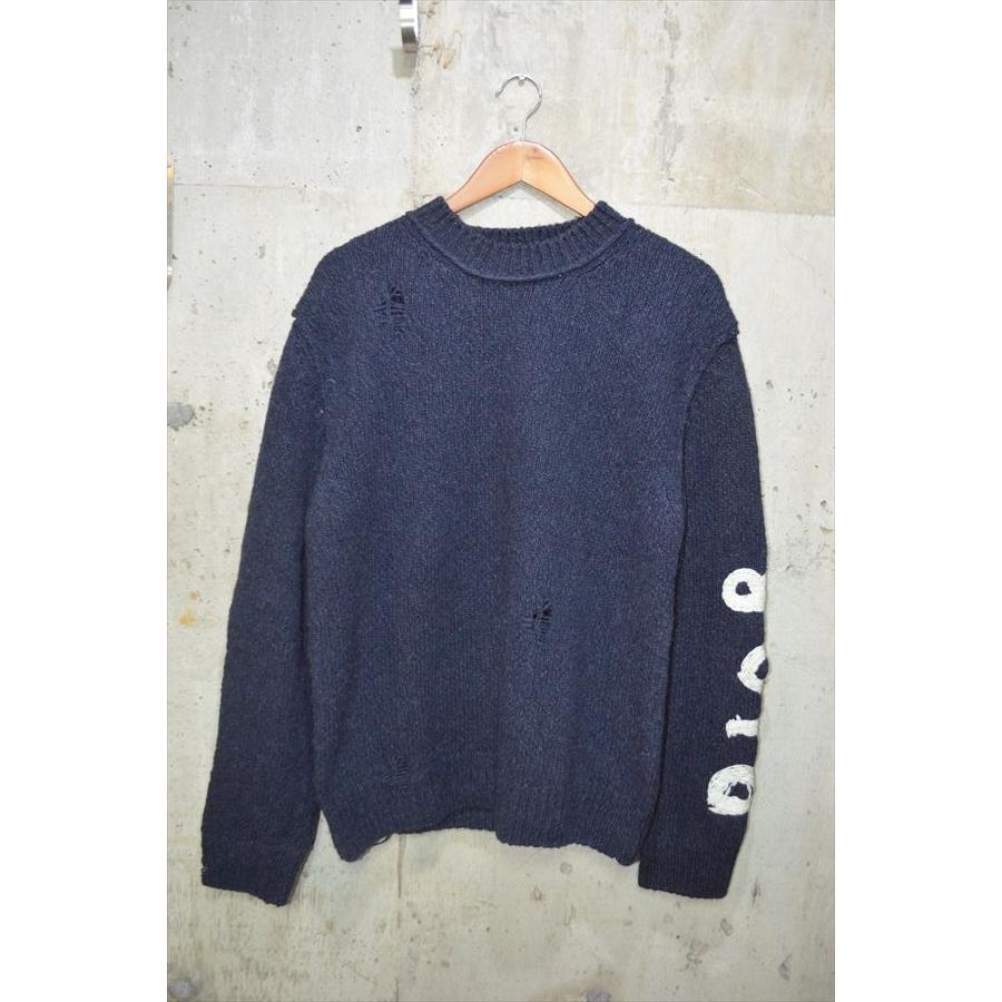 クリスチャン ディオール　オム　Christian Dior homme　OTANI WORKSHOP　ダメージ加工　ニット　ウェア　セーターS　413M651AT742 D6824_1