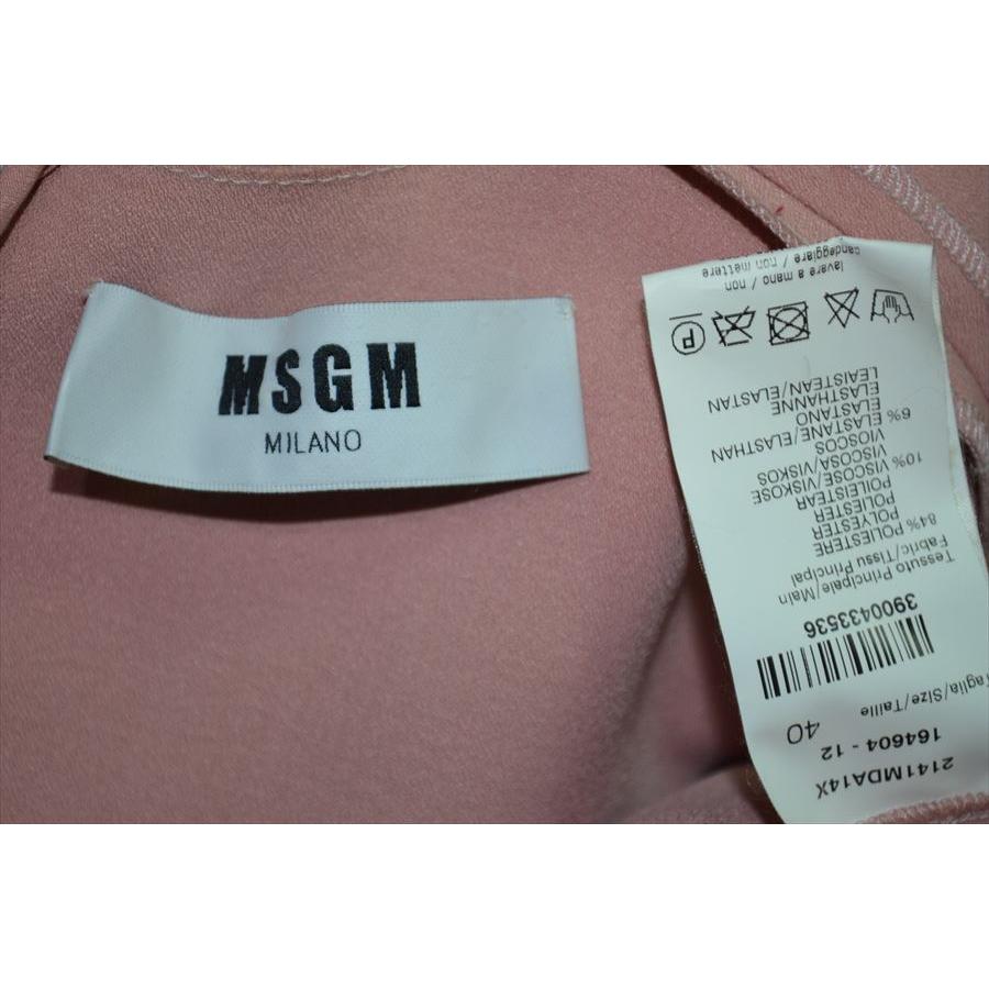 美品 エムエスジーエム MSGM フリルデザイン ノースリーブワンピース